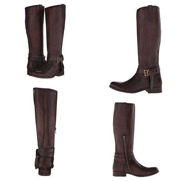 🎉HP🎉Frye Melissa Knotted Tall Brown Stonewashed - Picture 8 of 8